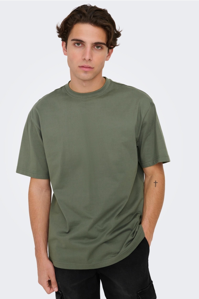 ONSFRED LIFE RLX SS TEE NOOS 22022532 Castor Gray